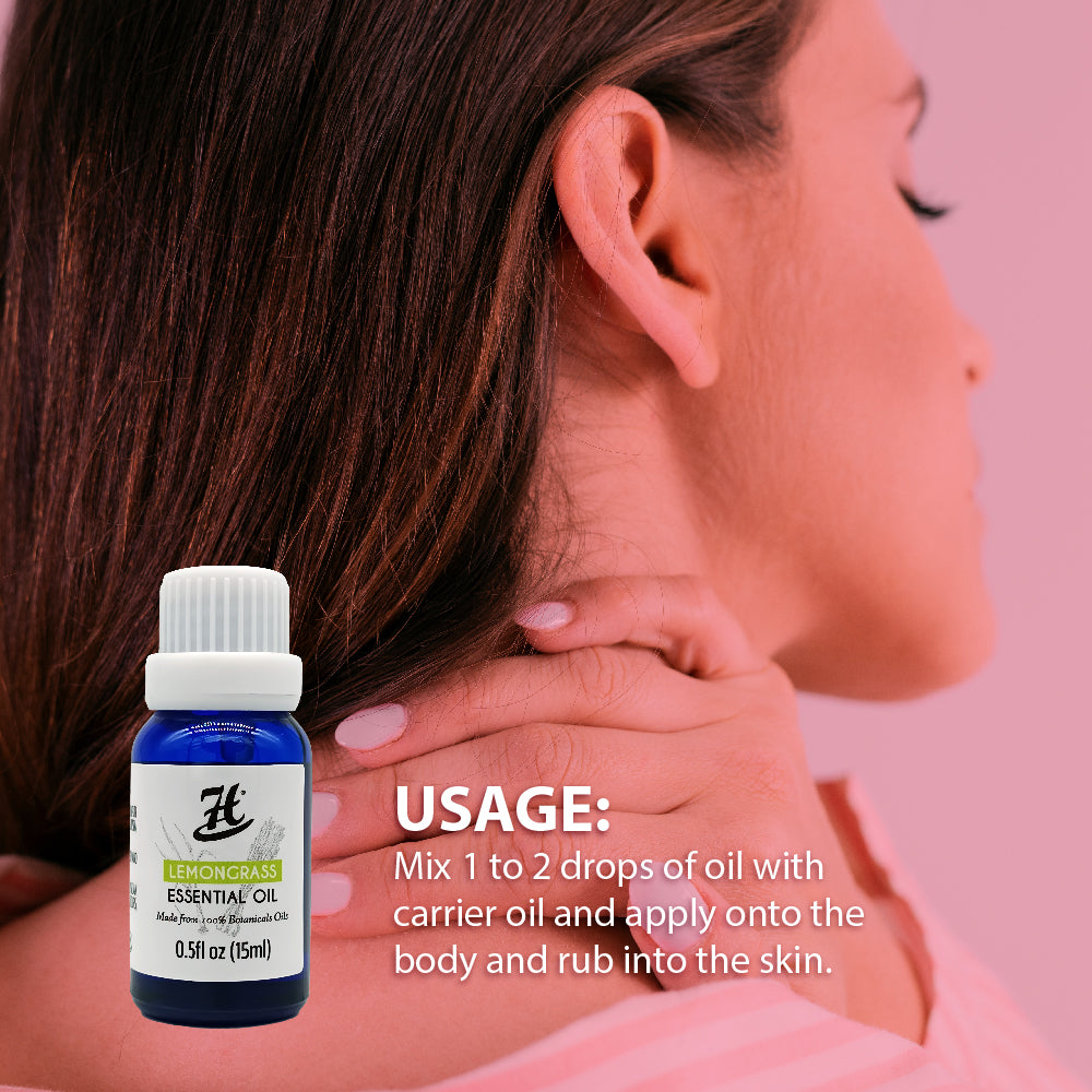 Lemongrass Pure Essential Oil (15ml) (30USD)