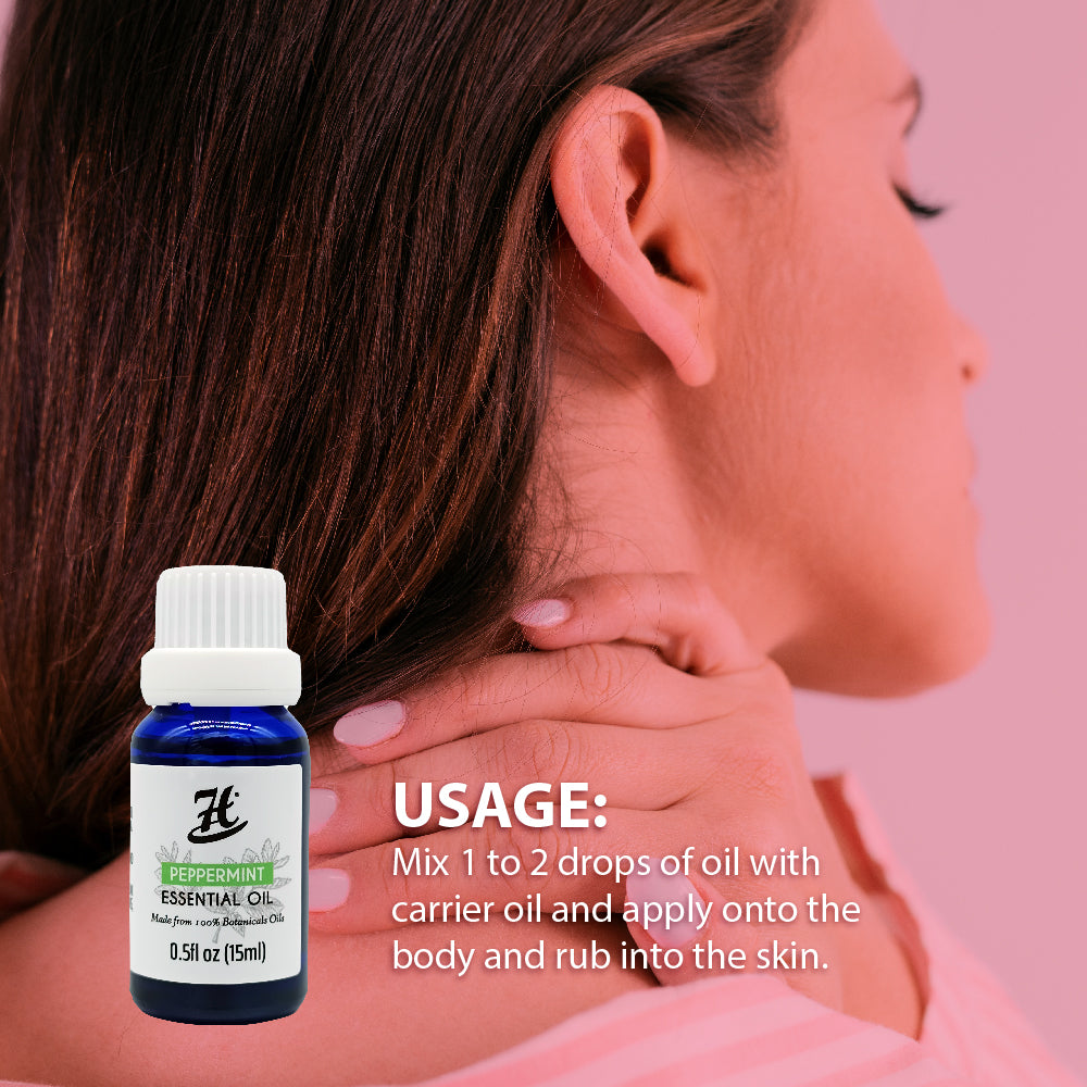 Peppermint Pure Essential Oil (15ml) (30USD)