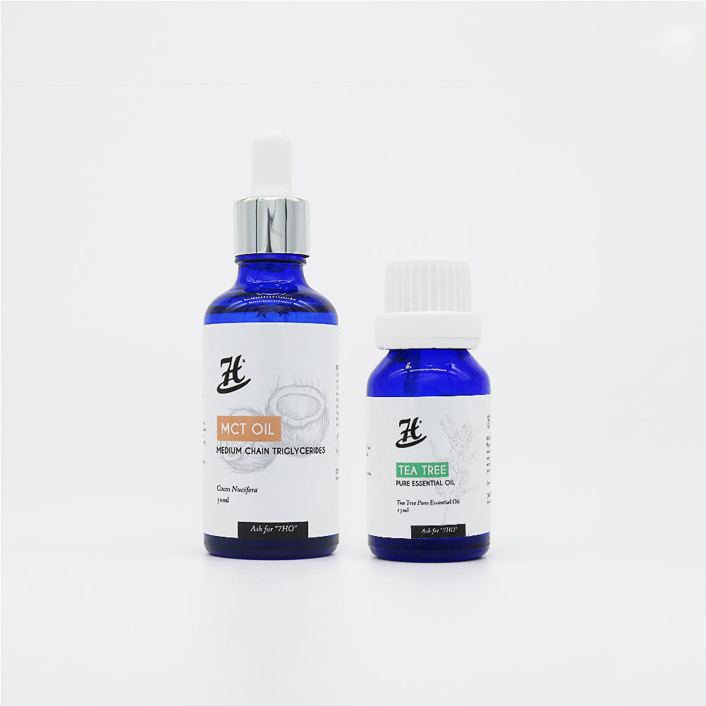 Tea Tree Pure Essential Oil (15ml) & MCT Oil (50ml) Set (52USD)