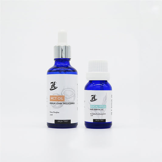 Eucalyptus Pure Essential Oil (15ml) & MCT Oil (50ml) Set (37USD)