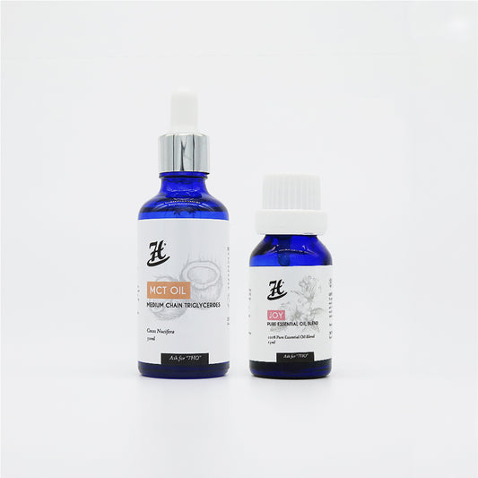 Joy Essential Oil Blend (15ml) & MCT Oil (50ml) Set (72USD)